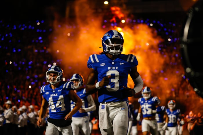 Duke football quarterback Henry Belin IV